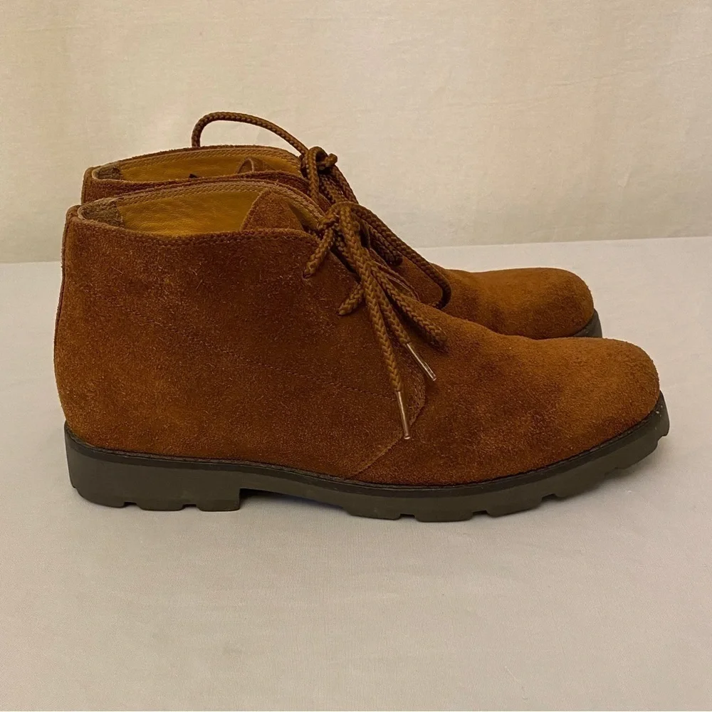 Ralph Lauren Suede Leather Chukka Boots Women’s Size 7.5 Rust Brown